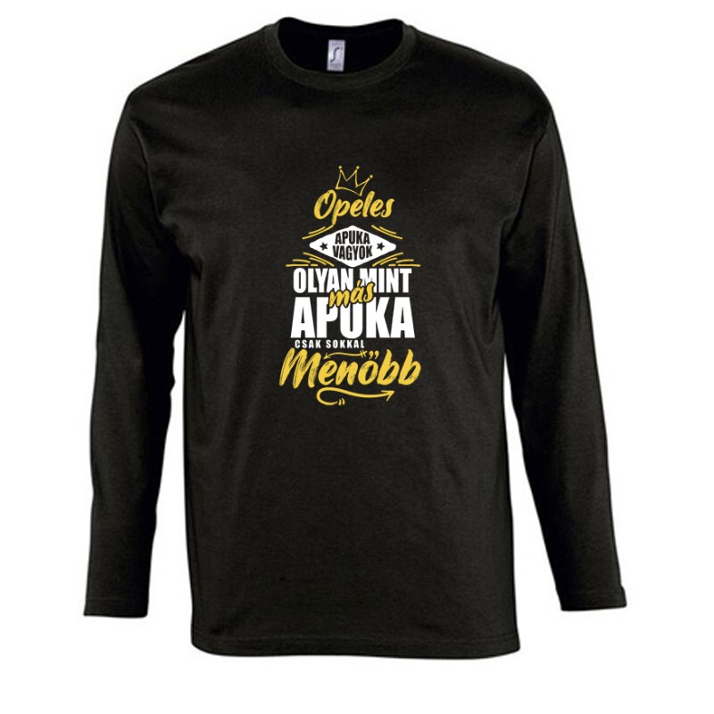 Opeles Apuka Hosszú Ujjú Póló