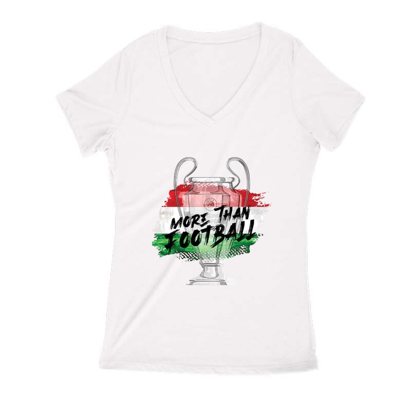 More Than Football Női V Kivágott póló