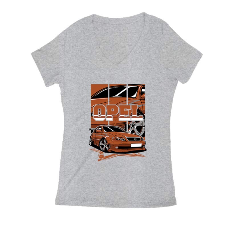 Opel Omega Női V Kivágott póló