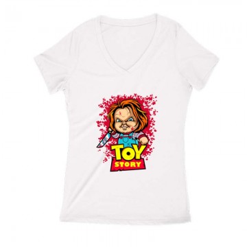 Chucky Toy Story Női V Kivágott póló