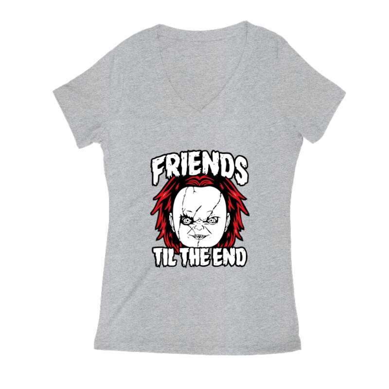 Friends Til The End 3 Női V Kivágott póló
