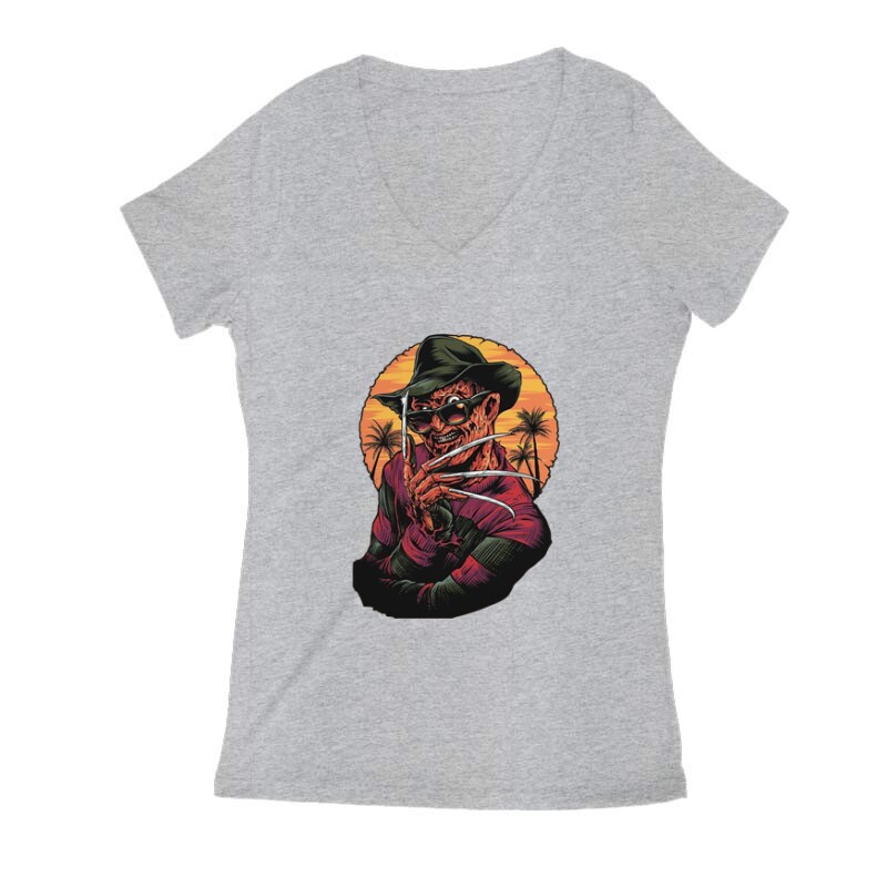 Freddy Krueger Női V Kivágott póló