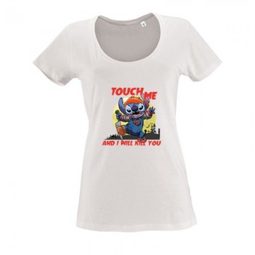Touch Me and I will kill you Női O Nyakú Póló
