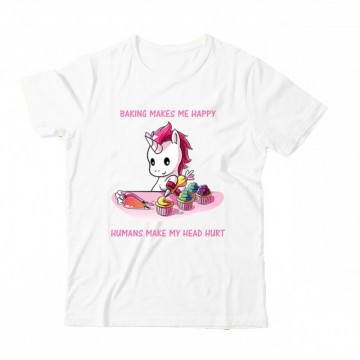 Baking Makes Me Happy Gyermek Póló