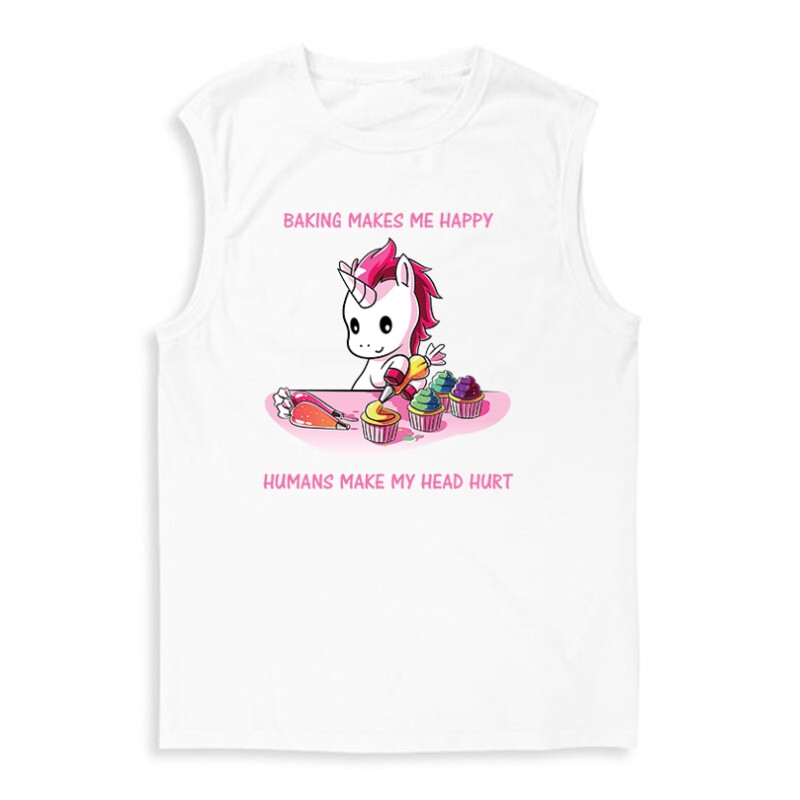 Baking Makes Me Happy Férfi Trikó