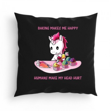 Baking Makes Me Happy Párna