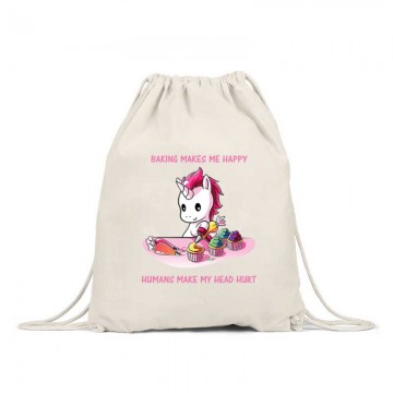 Baking Makes Me Happy Hátizsák