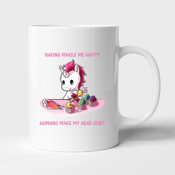 Baking Makes Me Happy Bögre