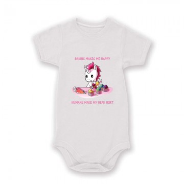 Baking Makes Me Happy Baby Body