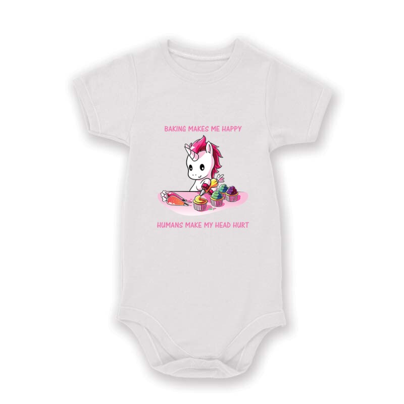 Baking Makes Me Happy Baby Body