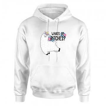 What's Up Llama Unisex Kapucnis Pulcsi