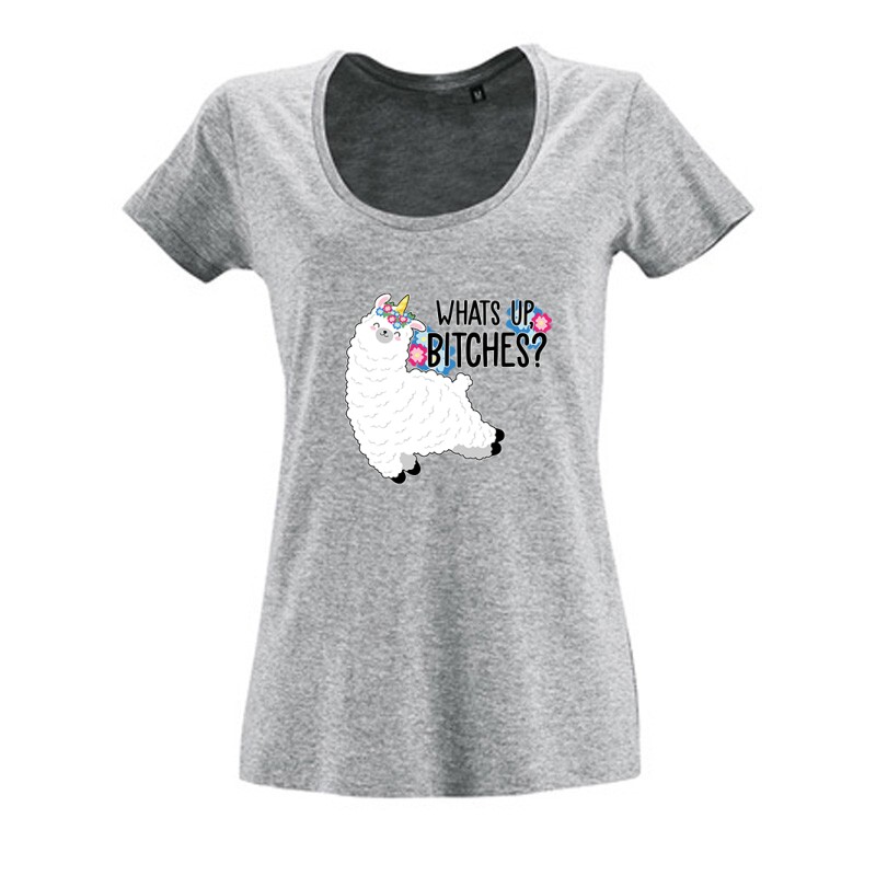 What's Up  Llama Női O Nyakú Póló