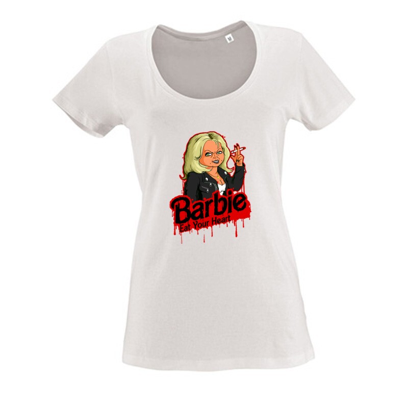 Barbie Eat  Your Heart Női O Nyakú Póló