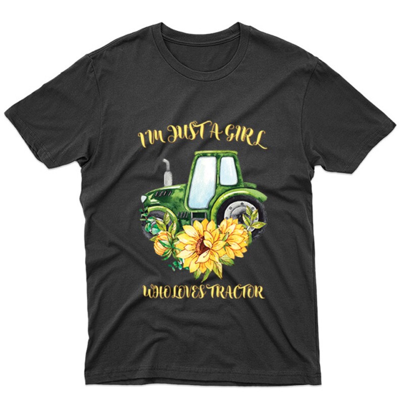 Just A Girl Who Love Tractor Unisex Póló