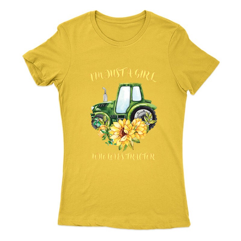 Just A Girl Who Love Tractor Női Póló