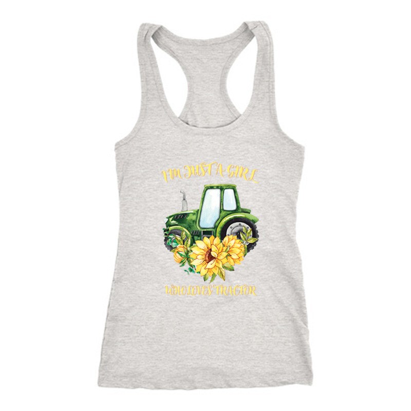 Just A Girl Who Love Tractor Női Trikó