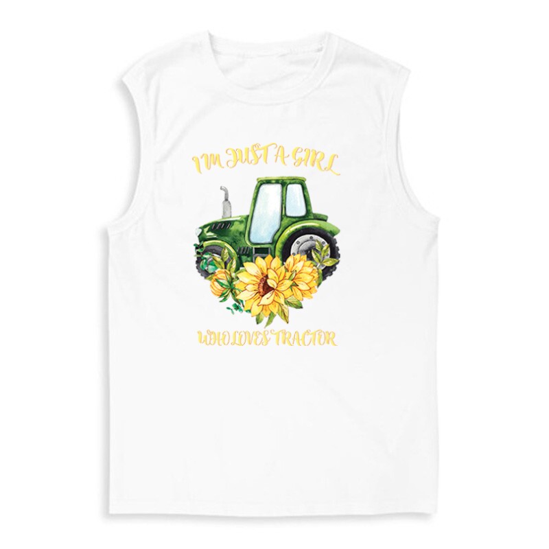 Just A Girl Who Love Tractor Férfi Trikó