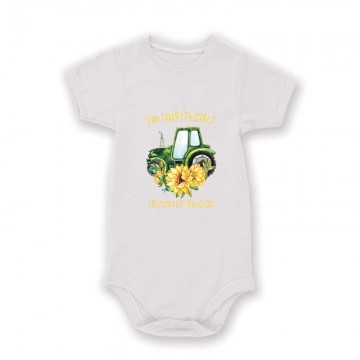 Just A Girl Who Love Tractor Baby Body