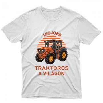Legjobb Traktoros a Világon Unisex Póló