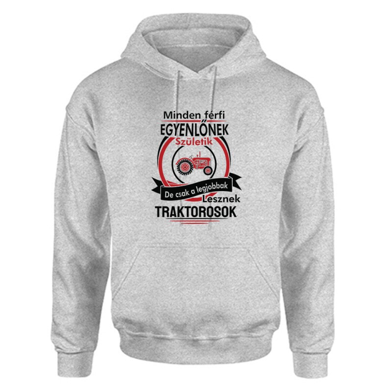 Legjobbak lesznek Traktorosok Unisex Kapucnis Pulcsi
