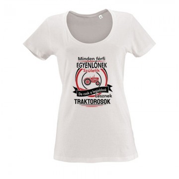 Legjobbak lesznek Traktorosok Női O Nyakú Póló