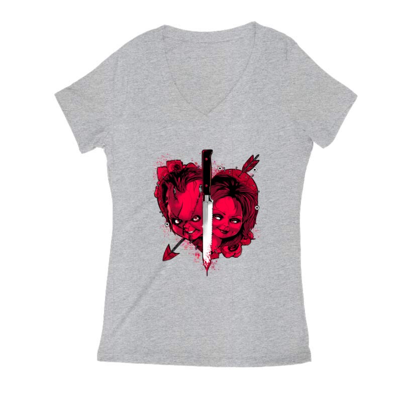 Horror Married Női V Kivágott póló