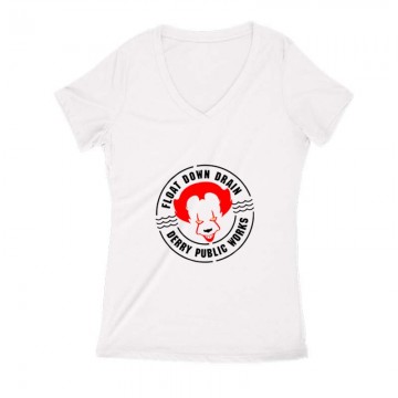 Float Down Drain Női V Kivágott póló