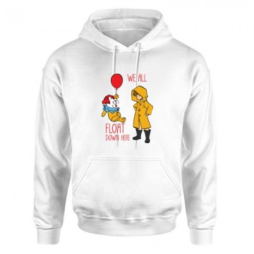 We all float down here Unisex Kapucnis Pulcsi