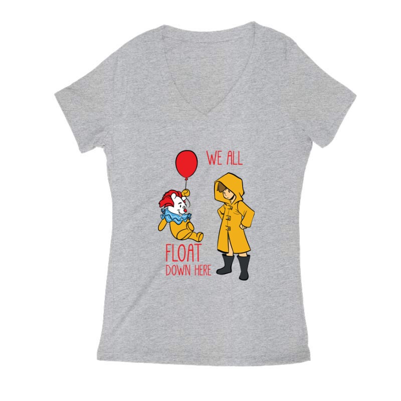 We all float down here Női V Kivágott póló