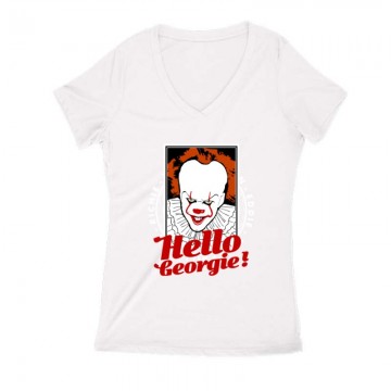 Hello Georgie Női V Kivágott póló