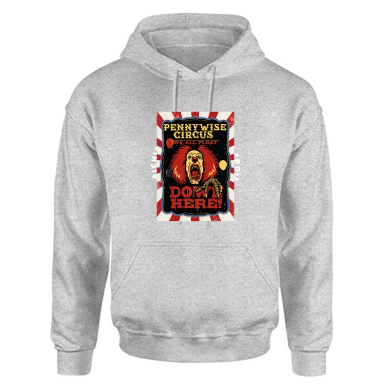 Pennywise circus Unisex Kapucnis Pulcsi
