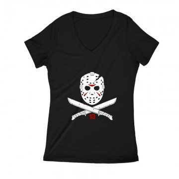 Jason 13 Női V Kivágott póló