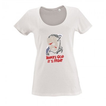Thanks God it's friday Női O Nyakú Póló