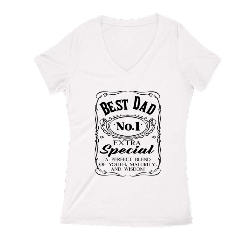Best Dad Női V Kivágott póló