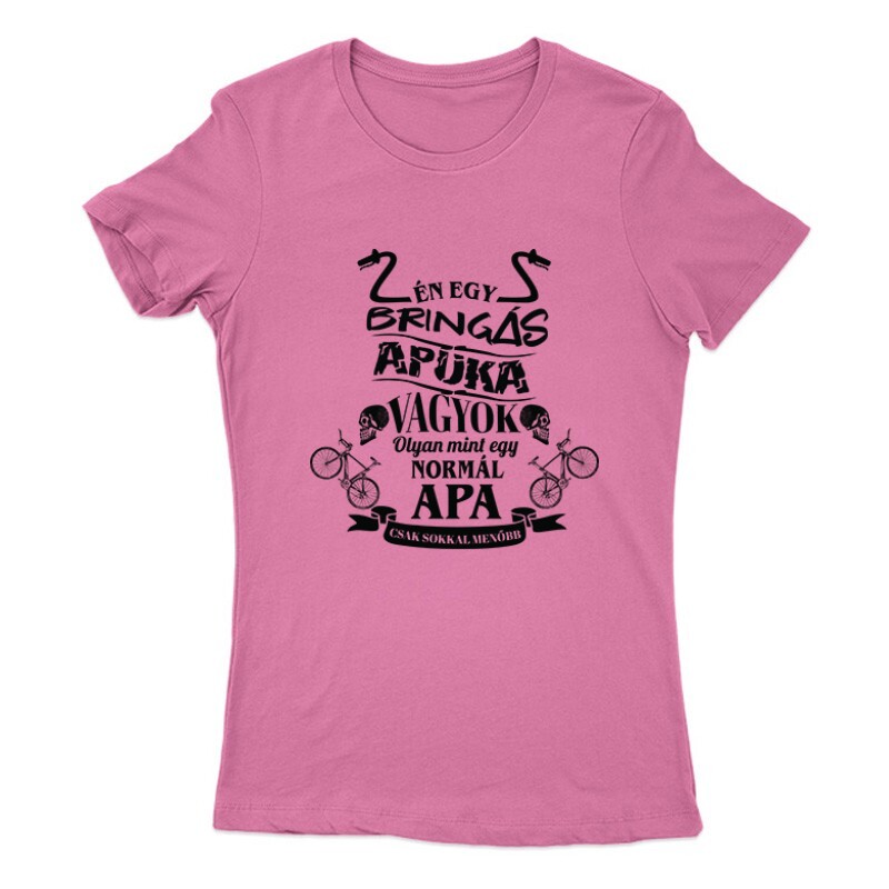 Biciklis Apuka Női Póló