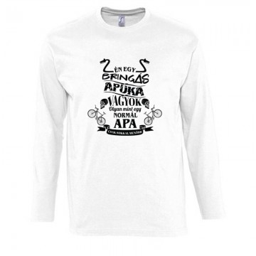 Biciklis Apuka Hosszú Ujjú Póló