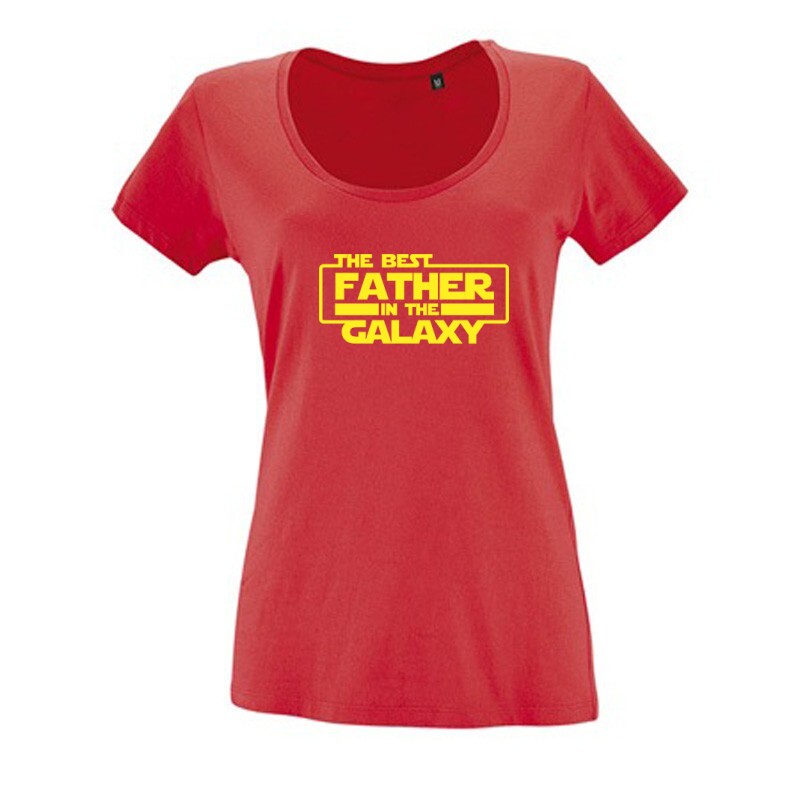 Best Father In The Galaxy Női O Nyakú Póló
