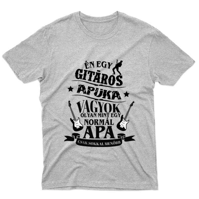 Gitáros Apuka Unisex Póló