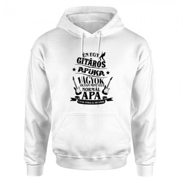 Gitáros Apuka Unisex Kapucnis Pulcsi