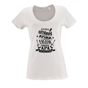 Gitáros Apuka Női O Nyakú Póló