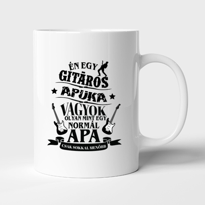Gitáros Apuka Bögre