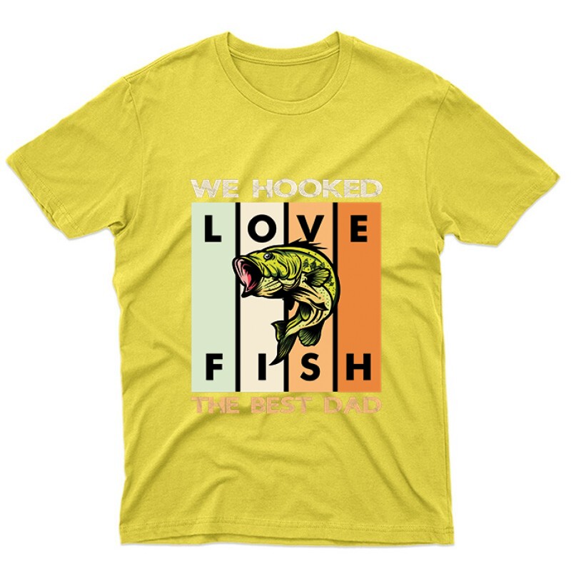 We Hooked Best Dad Unisex Póló