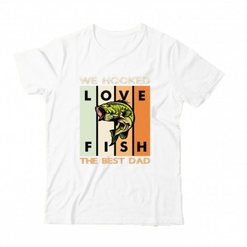 We Hooked Best Dad Gyermek Póló