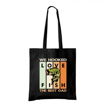 We Hooked Best Dad Bevásárló Táska