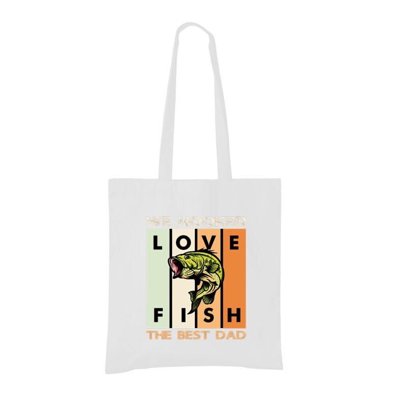 We Hooked Best Dad Bevásárló Táska