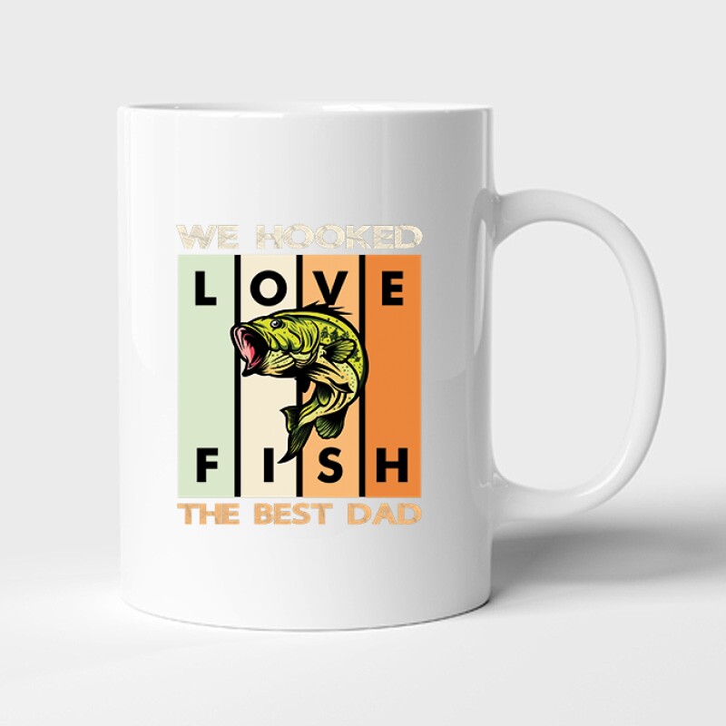 We Hooked Best Dad Bögre