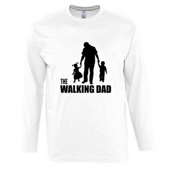 The Walking Dad (Álló, sétáló) Hosszú Ujjú Póló