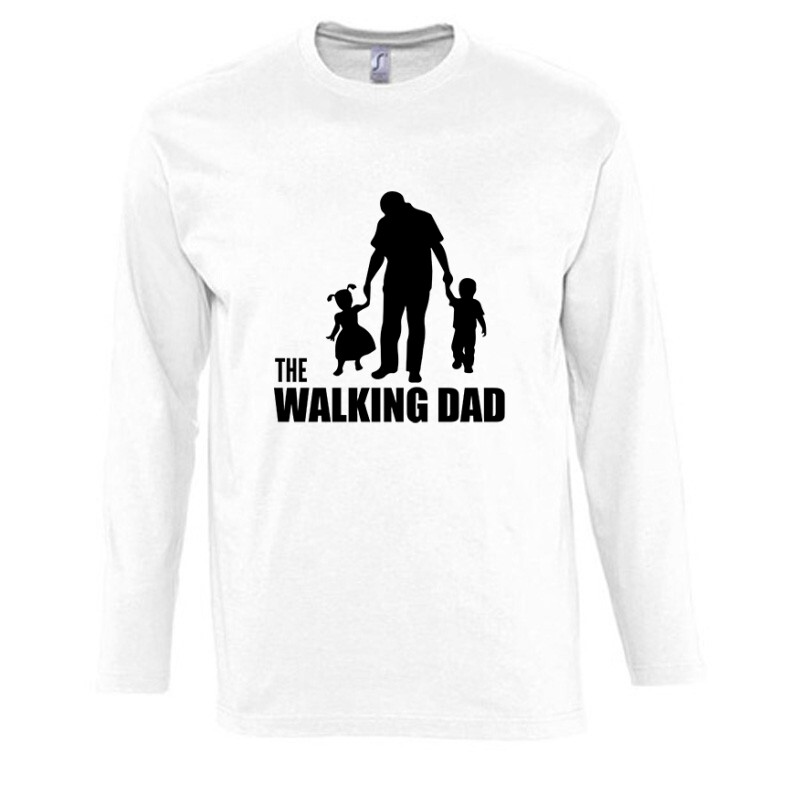 The Walking Dad (Álló, sétáló) Hosszú Ujjú Póló
