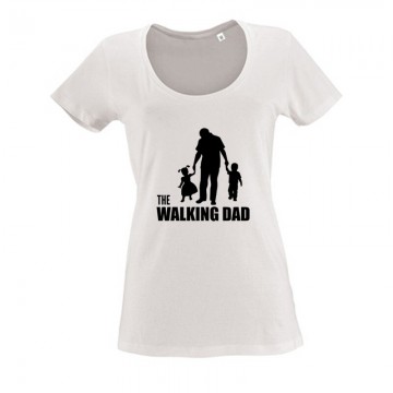 The Walking Dad (Álló, sétáló) Női O Nyakú Póló