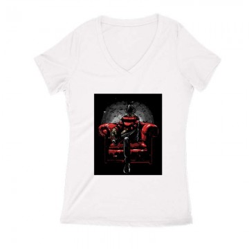 Nightmare side Női V Kivágott póló